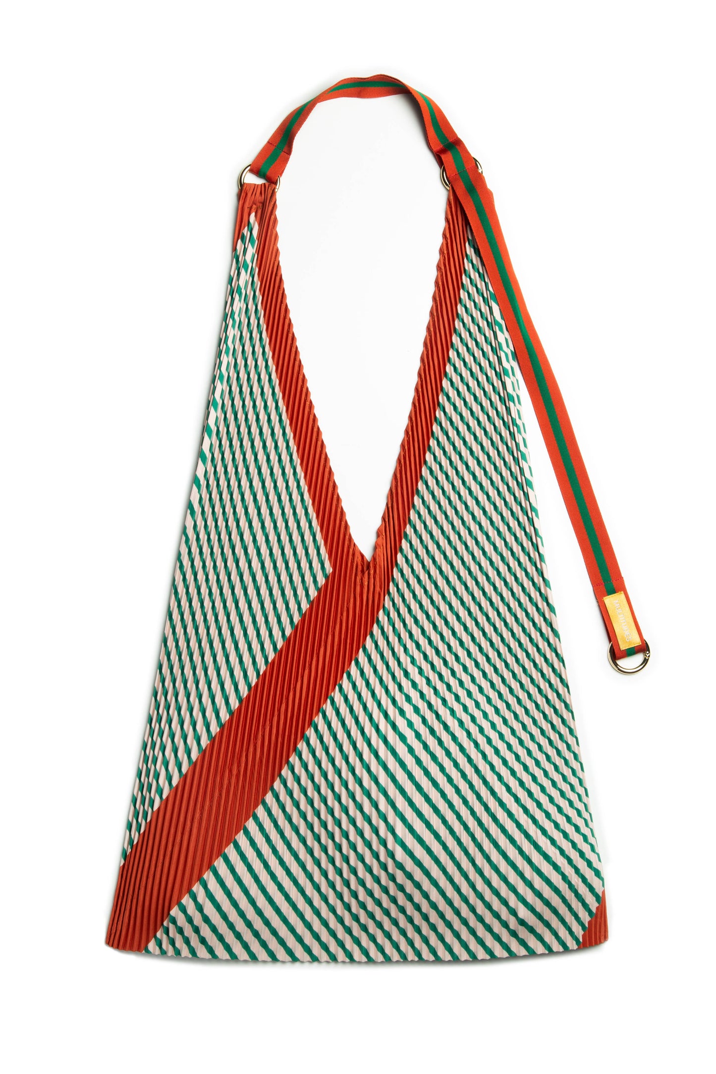 PLISSIERTE Y-TASCHE FRANCESCA GRÜN