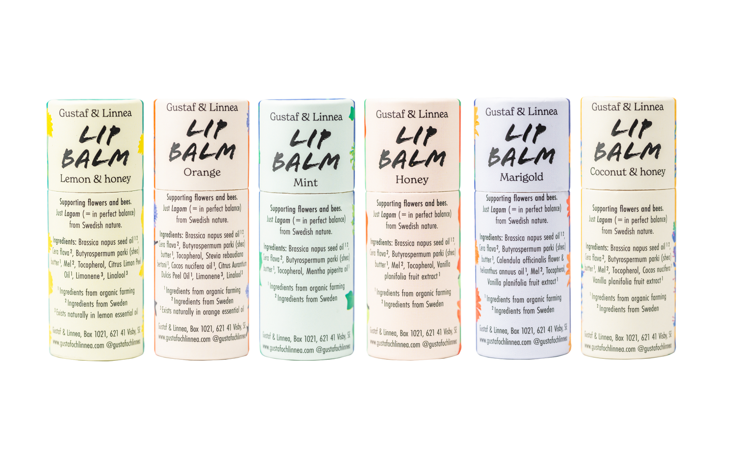 Lippenbalsam Orange in Papierverpackung