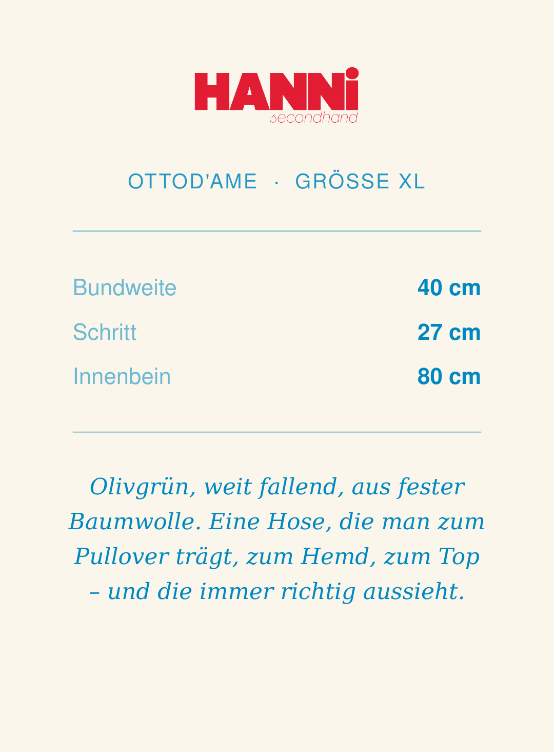 Hose OTTOD AME