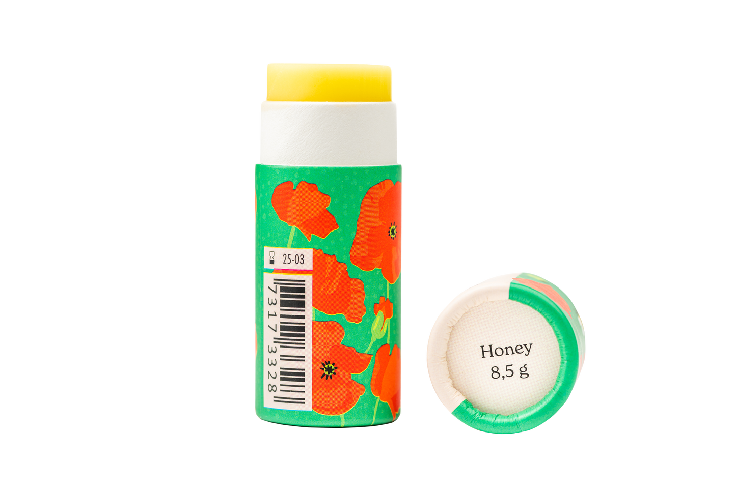 Lippenbalsam mit Honig in Papierverpackung