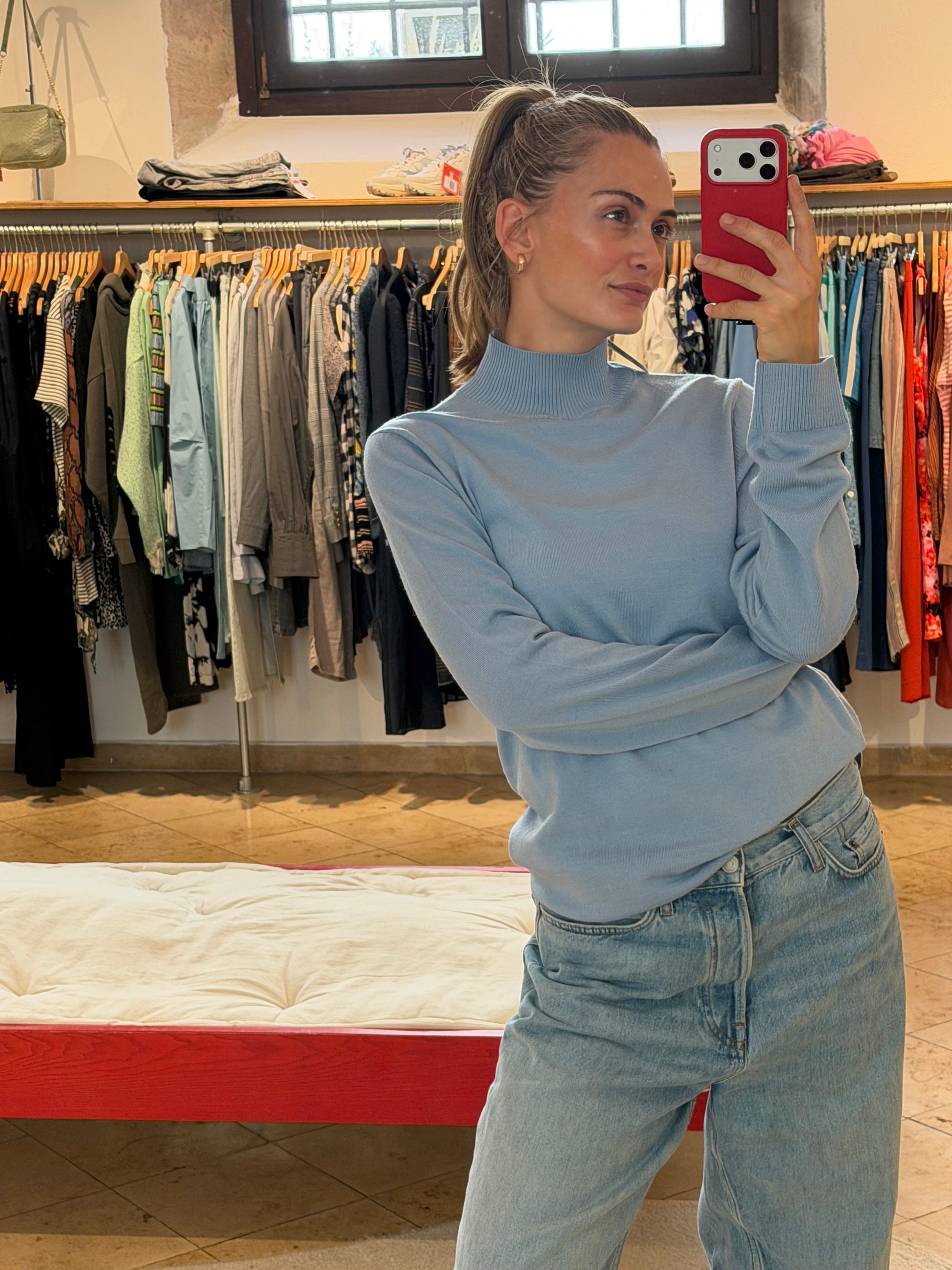 Pullover Stehkragen