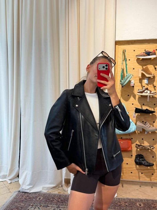 Lederjacke