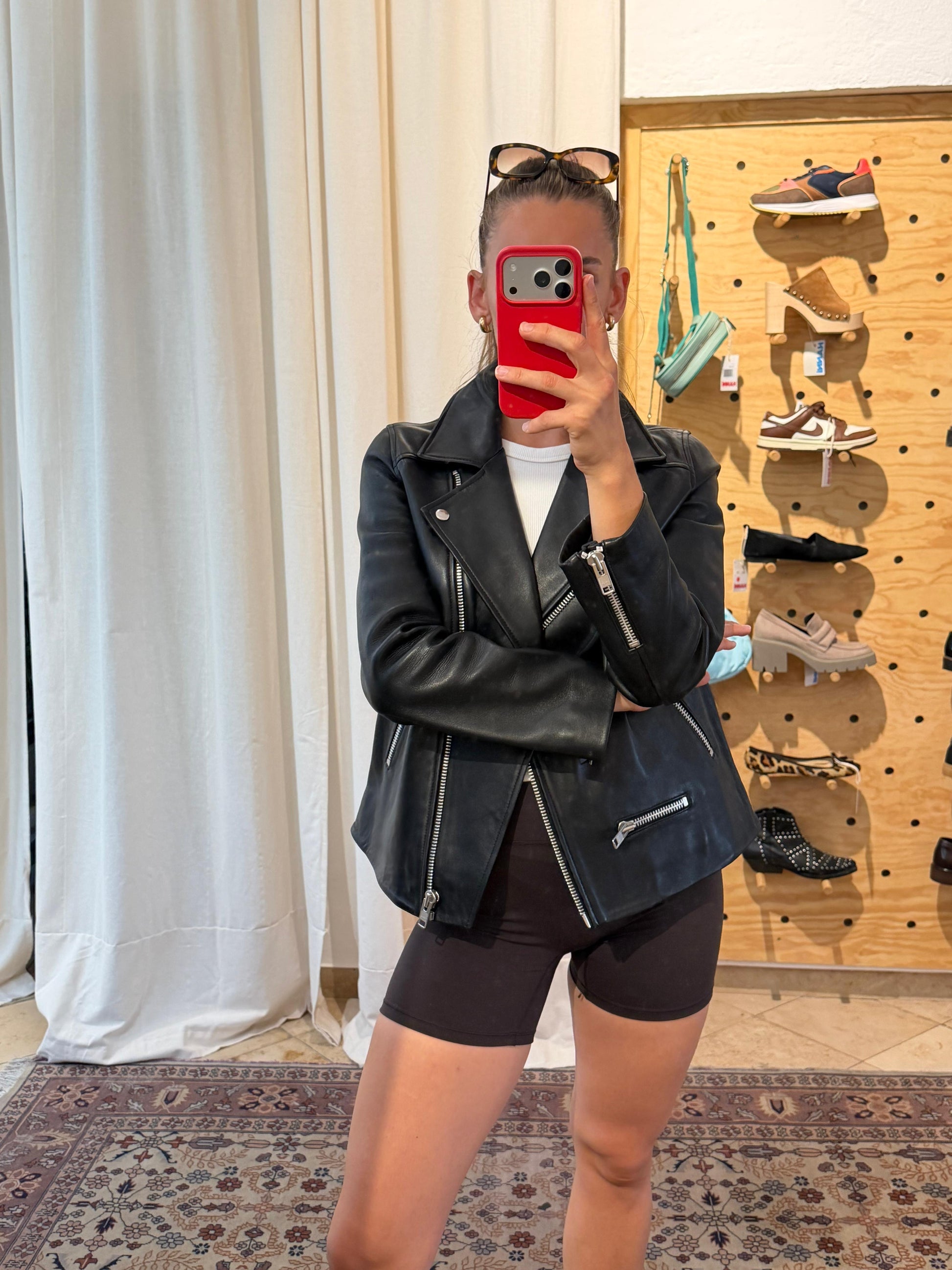 Lederjacke