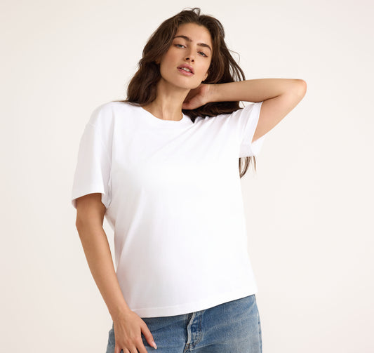 True Heavy Boxy Tee White