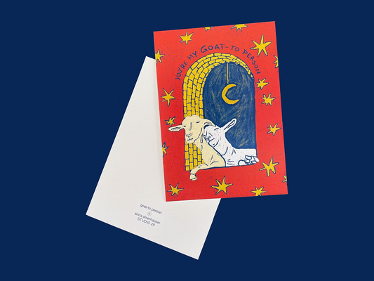 Karte goat-to person