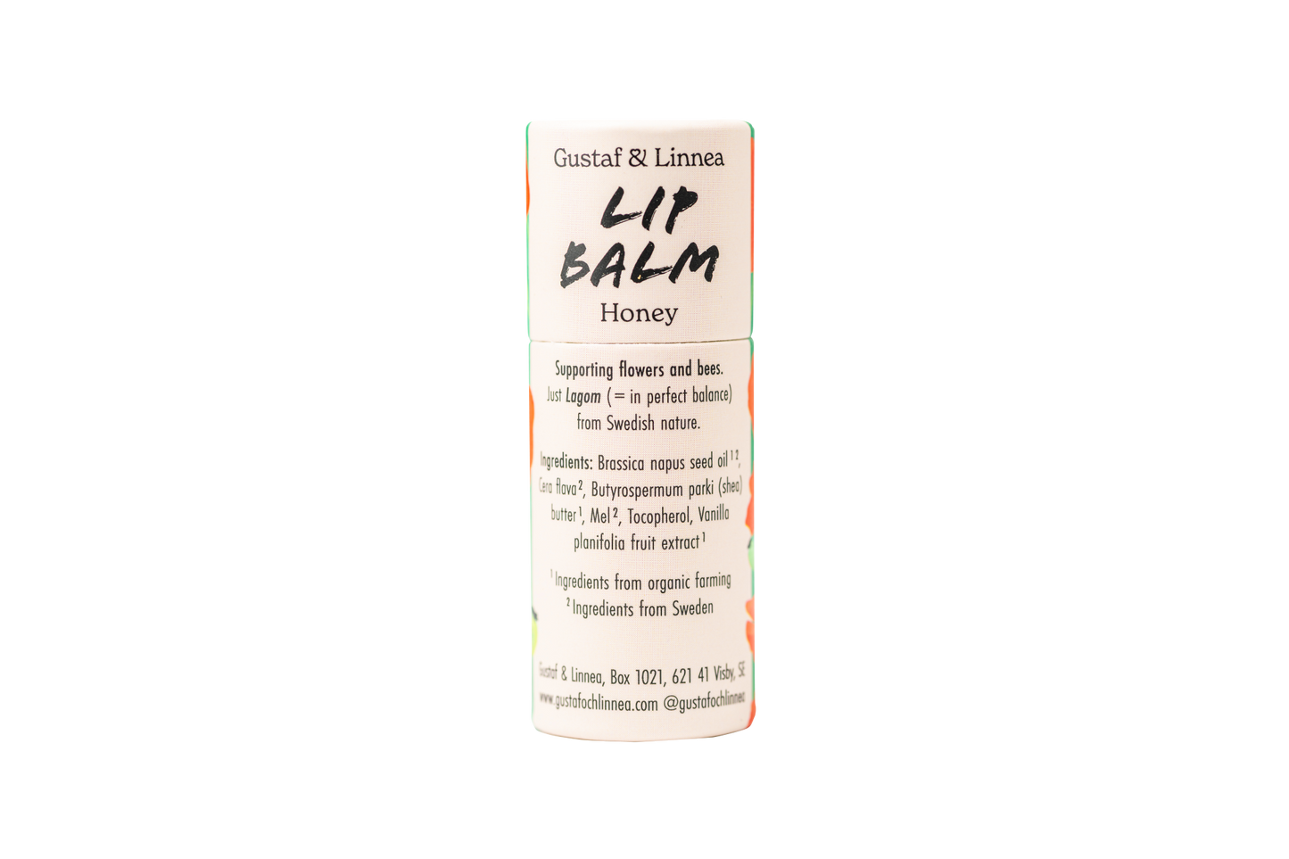 Lippenbalsam mit Honig in Papierverpackung