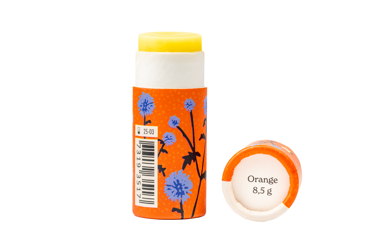 Lippenbalsam Orange in Papierverpackung