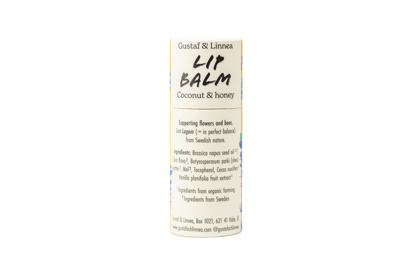 Lippenbalsam Kokos und Honig in Papierverpackung
